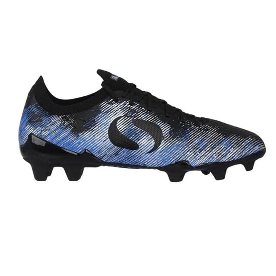 Sondico Voetbalschoenen voor heren met strepen, voor harde ondergrond (ZWART/BLAUW) - Image 1