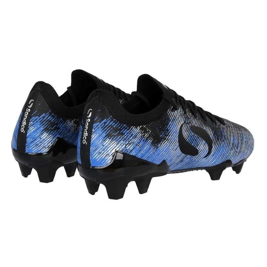 Sondico Voetbalschoenen voor heren met strepen, voor harde ondergrond (ZWART/BLAUW) - Image 2