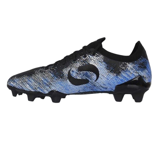 Sondico Voetbalschoenen voor heren met strepen, voor harde ondergrond (ZWART/BLAUW) - Image 3
