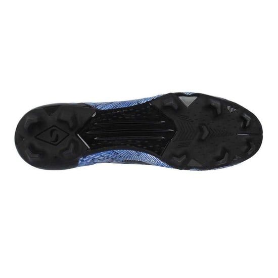 Sondico Voetbalschoenen voor heren met strepen, voor harde ondergrond (ZWART/BLAUW) - Image 4