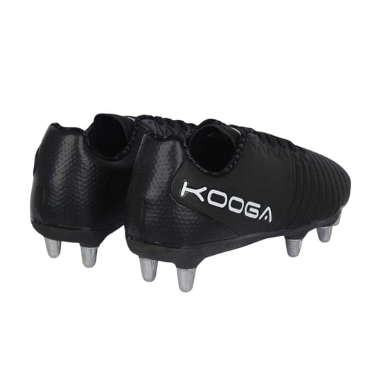 KooGa Mens Power SG leren rugbyschoenen (Zwart, Wit) - Image 2