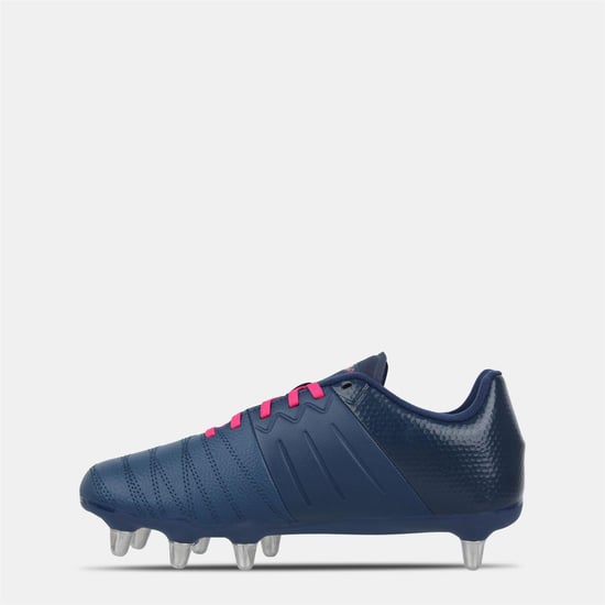 KooGa Mens Power SG leren rugbyschoenen (Marine / Roze) - Image 2