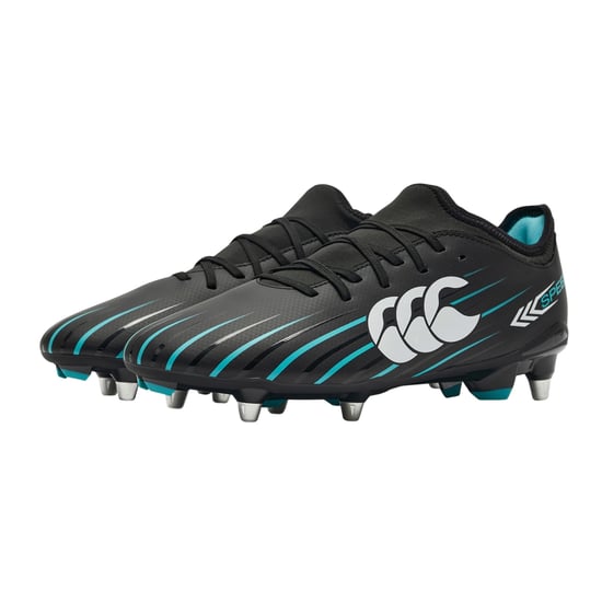 Canterbury Unisex Volwassen Speed Falcon 2.0 Team Soft Ground Rugby Schoenen (Zwart/Groen) - Image 6