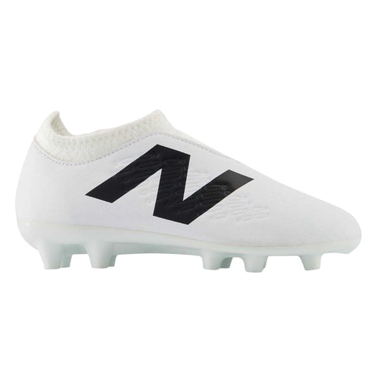 New Balance Tekela V4+ Magique voetbalschoenen voor kinderen, voor harde ondergrond (Wit, Zwart) - Image 1