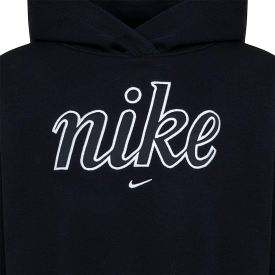 Nike Boxy-hoodie van fleece van de Girls Sportswear Club (Zwart) - Image 3