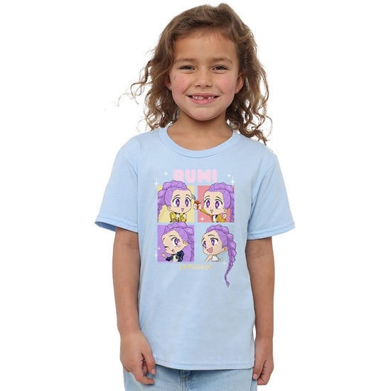 K-Pop Demon Hunters Kinderen Huntrix Rumi Chibi Groep T-Shirt (Lichtblauw) - Image 4