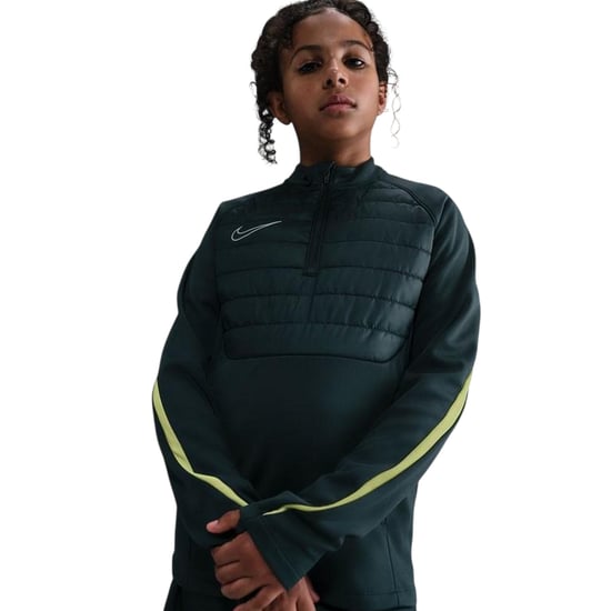 Nike Raglan-shirt met lange mouwen en Swoosh-logo voor kinderen, van drillstof (Zeewier/Kalk) - Image 2