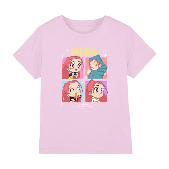 K-Pop Demon Hunters Huntrix Mira Chibi-groeps-T-shirt voor kinderen (Lichtroze) - Image 2