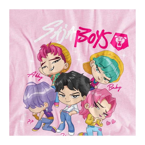 K-Pop Demon Hunters Kinderen Saja Jongens Chibi T-Shirt (Licht Roze) - Image 3