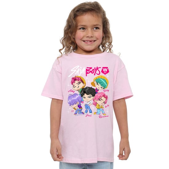 K-Pop Demon Hunters Kinderen Saja Jongens Chibi T-Shirt (Licht Roze) - Image 4