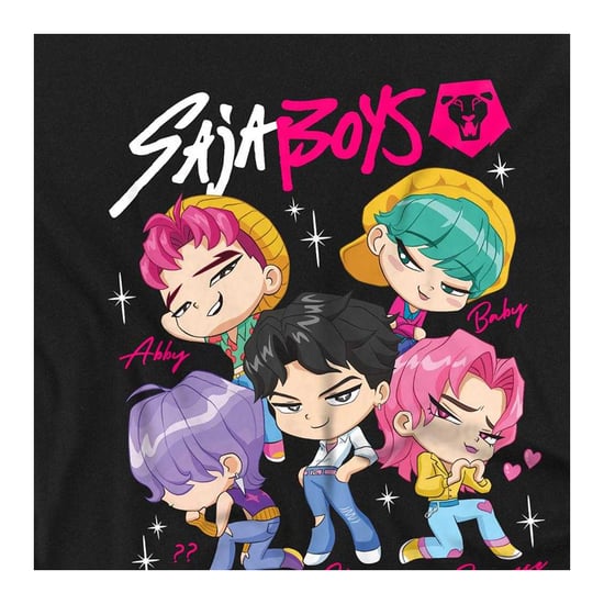K-Pop Demon Hunters Kinderen Saja Jongens Chibi T-Shirt (Zwart) - Image 3