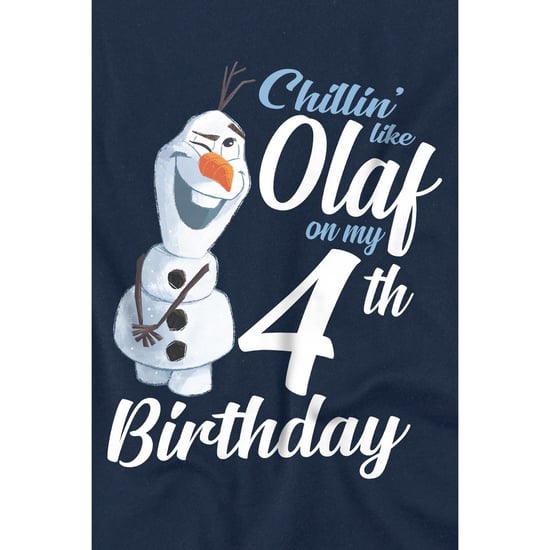 Frozen Kinderen/Kinderen Chillin Like Olaf 4de Verjaardag T-Shirt (Marine) - Image 2