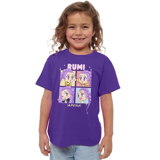 K-Pop Demon Hunters Kinderen Huntrix Rumi Chibi Groep T-Shirt (Paars) - Image 4