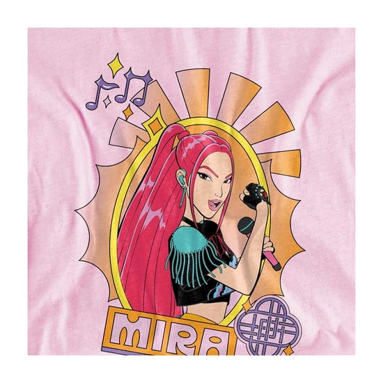 K-Pop Demon Hunters Kinderen Mira Festival Poster T-Shirt (Roze) - Image 3