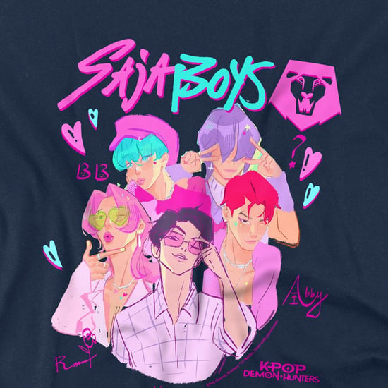 K-Pop Demon Hunters Saja Signature T-shirt voor jongens (kinderen) (Marine) - Image 3