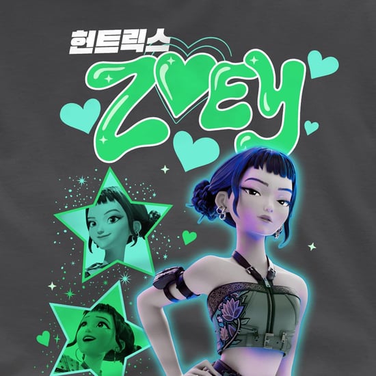 K-Pop Demon Hunters Kinderen Huntrix Zoey T-Shirt (Koolgrijs) - Image 3