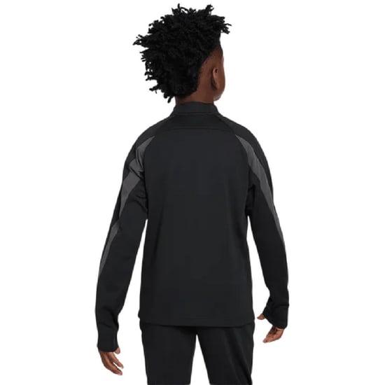 Nike Raglan-shirt met lange mouwen en Swoosh-logo voor kinderen, van drillstof (Zwart/Reflecterend) - Image 2