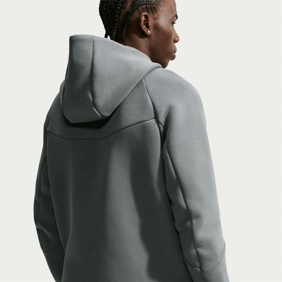 Nike Heren-hoodie met ritssluiting en chevronpatroon (Rook Grijs) - Image 2
