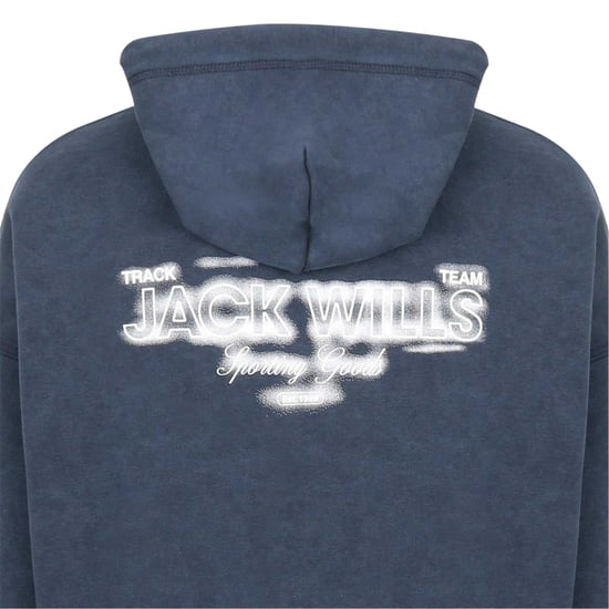 Jack Wills Hoodie met lange mouwen en opschrift voor heren (Marine) - Image 3