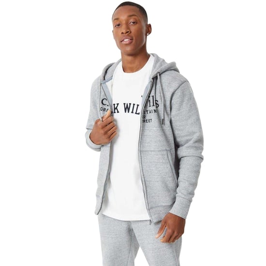 Jack Wills Heren Pinebrook hoodie met print en doorlopende ritssluiting (Grijze Mergel) - Image 2
