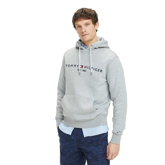 Tommy Hilfiger Herenlogo Hoodie (Wolk Grijs) - Image 1