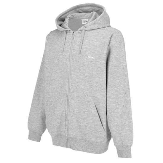 Slazenger Heren Polycotton Full Zip Hoodie (Grijze Mergel) - Image 3