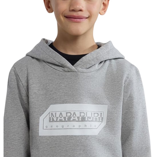 Napapijri Kitik-hoodie met trekkoord voor kinderen (Grijs) - Image 4