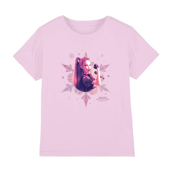 K-Pop Demon Hunters Kinderen Mira Sneeuwvlok Kerst T-Shirt (Roze) - Image 1