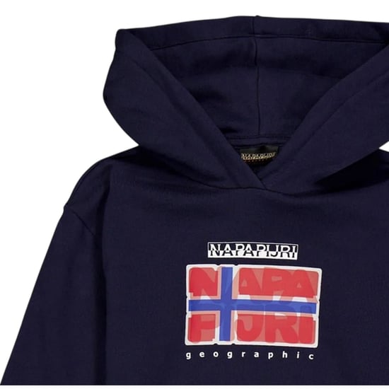 Napapijri Sella Flag-hoodie voor kinderen (Marineblauw) - Image 3