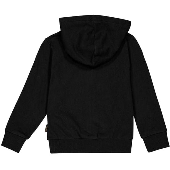 Napapijri Hoodie met volledige ritssluiting en chamois-voering voor kinderen (Zwart) - Image 2