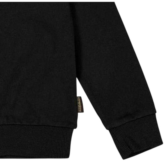 Napapijri Hoodie met volledige ritssluiting en chamois-voering voor kinderen (Zwart) - Image 3