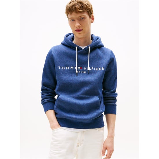 Tommy Hilfiger Herenlogo Hoodie (Aegean Blauw) - Image 2