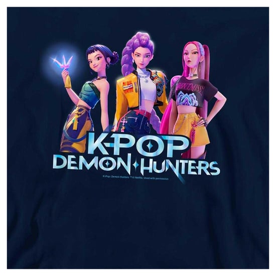 K-Pop Demon Hunters Kinderen Huntrix Groep Pullover Hoodie (Marineblauw) - Image 4