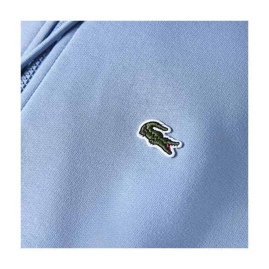 Lacoste Heren-hoodie met volledige ritssluiting van katoenmix en basic logo (Blauw) - Image 3