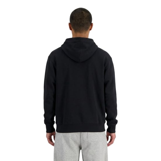 New Balance Heren Regular Hoodie met lange mouwen (Zwart) - Image 2