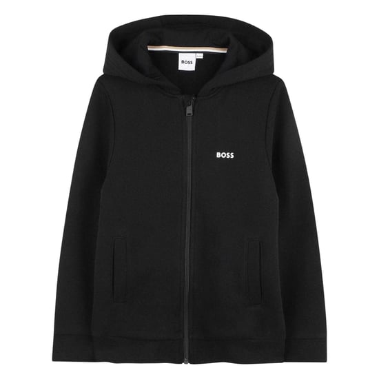Boss Childrens/Kids Logo Full Zip Hoodie (Zwart) - Image 1