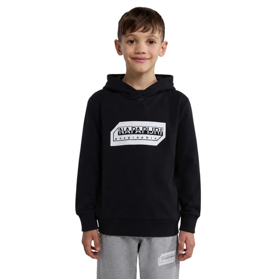 Napapijri Kitik-hoodie met trekkoord voor kinderen (Zwart) - Image 1