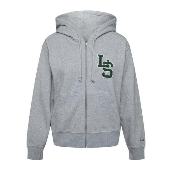 Levis Hoodie met opschrift en doorlopende ritssluiting voor dames (Heide Grijs) - Image 1