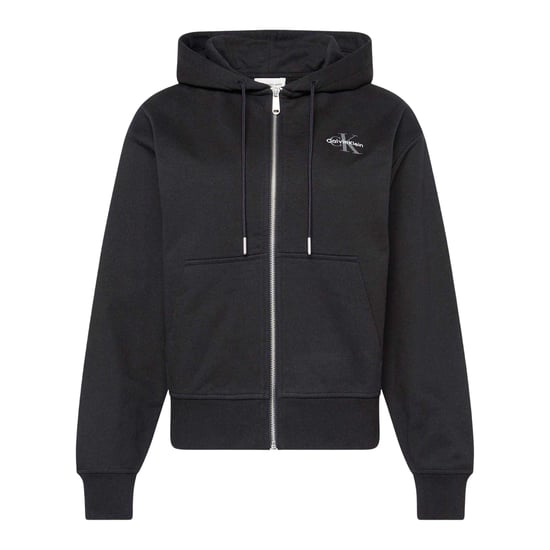 Calvin Klein Dames/Dames Full Zip Hoodie (Zwart) - Image 2