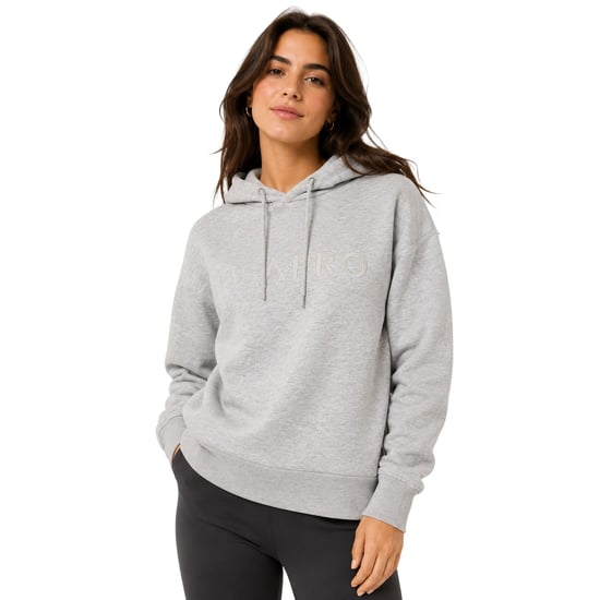 USA Pro Klassieke hoodie met trekkoord en logo voor dames, in gemêleerde stof (Grijze Mergel) - Image 1