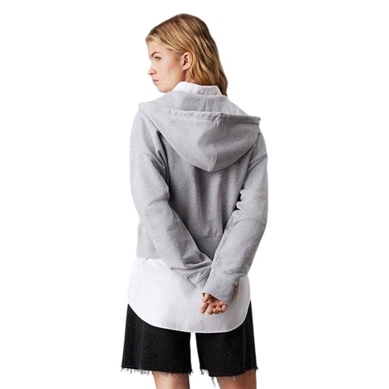 Calvin Klein Dames/Dames Full Zip Hoodie (Heide Grijs) - Image 3