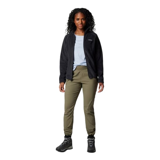 Columbia Benton fleecejas met doorlopende rits voor dames (Zwart) - Image 1