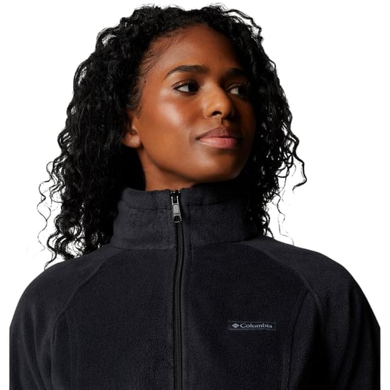 Columbia Benton fleecejas met doorlopende rits voor dames (Zwart) - Image 4