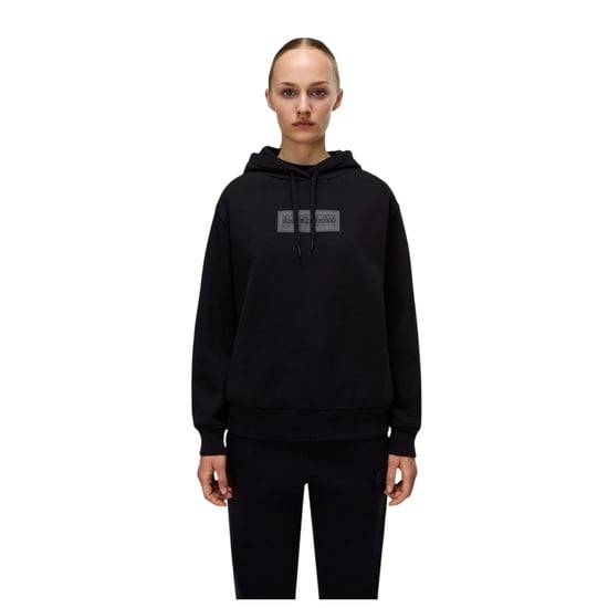 Napapijri Hoodie met Box-logo van katoenmix voor dames (Zwart) - Image 1