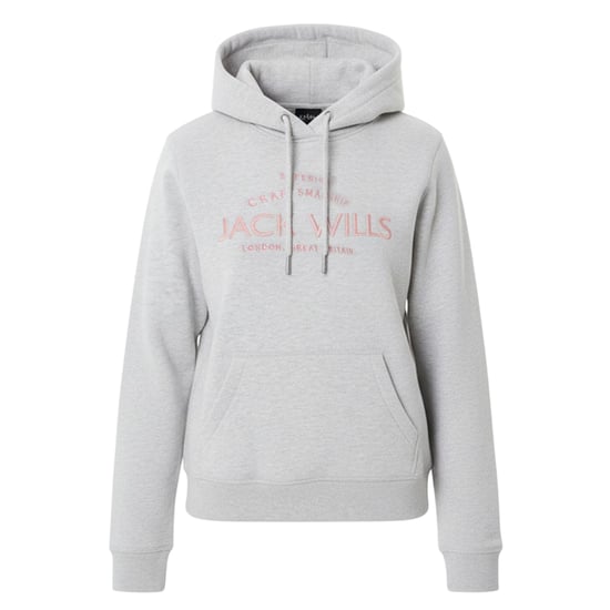Jack Wills Hoodie met grafisch logo voor dames (Grijze Mergel) - Image 2