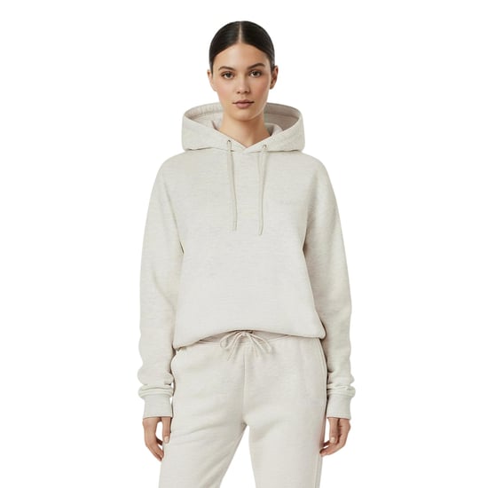 USA Pro Klassieke hoodie met trekkoord en logo voor dames, in gemêleerde stof (Ijsgrijs) - Image 1