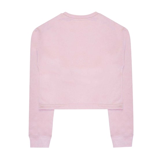 Miso Meisjes Love Crop Sweatshirt (Roze) - Image 2