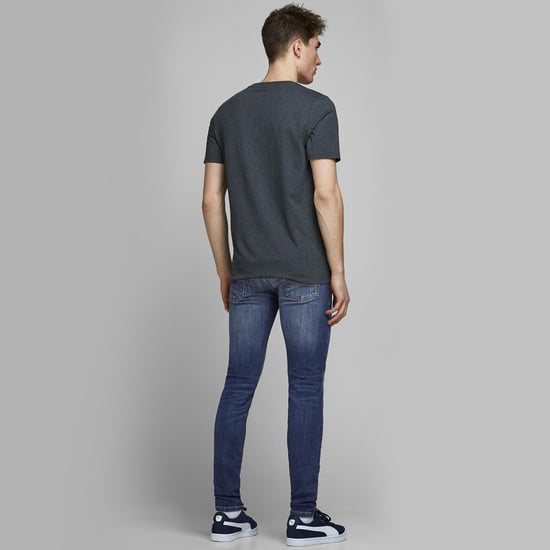 Jack & Jones Heren Agi 005 Original 5-Pocket Skinny Fit Stretchy Denim Jeans - Image 4