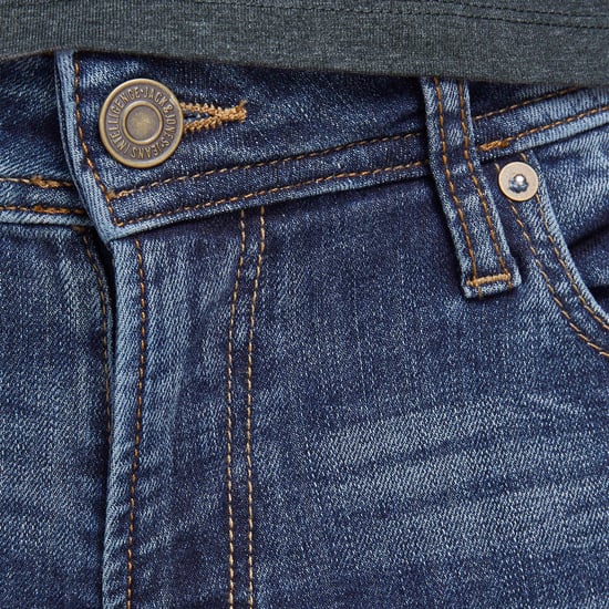 Jack & Jones Heren Agi 005 Original 5-Pocket Skinny Fit Stretchy Denim Jeans - Image 6