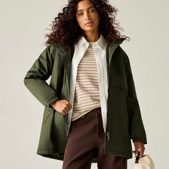 Regatta Brielly waterdichte jas voor dames (Donkere kaki/zwart) - Image 6